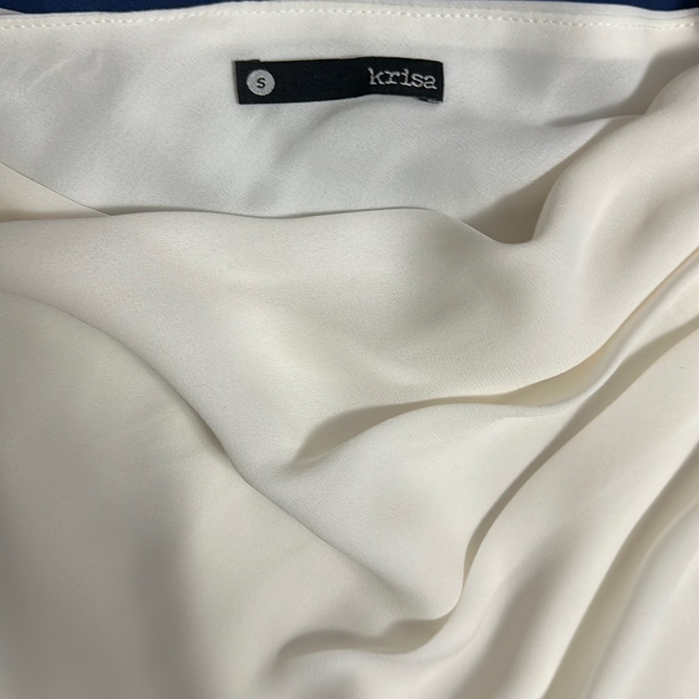 Brand Krisa , Color white , Size S , Top